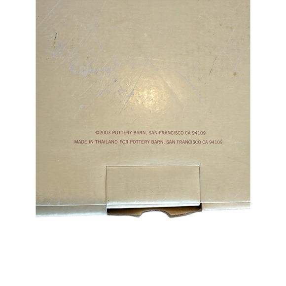 Pottery Barn Reindeer Dessert Plates Set of 4 Comet Cupid Donner Blitzen 2003 - Picture 8 of 8